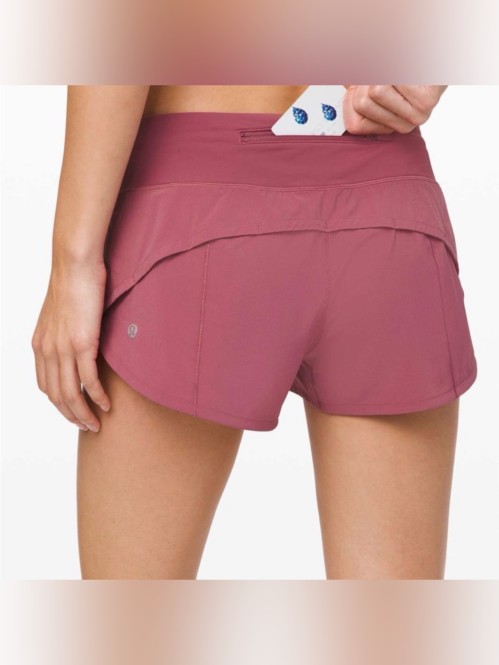 Lululemon Athletica Women's Dusty Rose Athletic Running Shorts